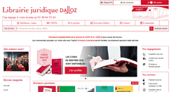 Desktop Screenshot of librairiedalloz.fr